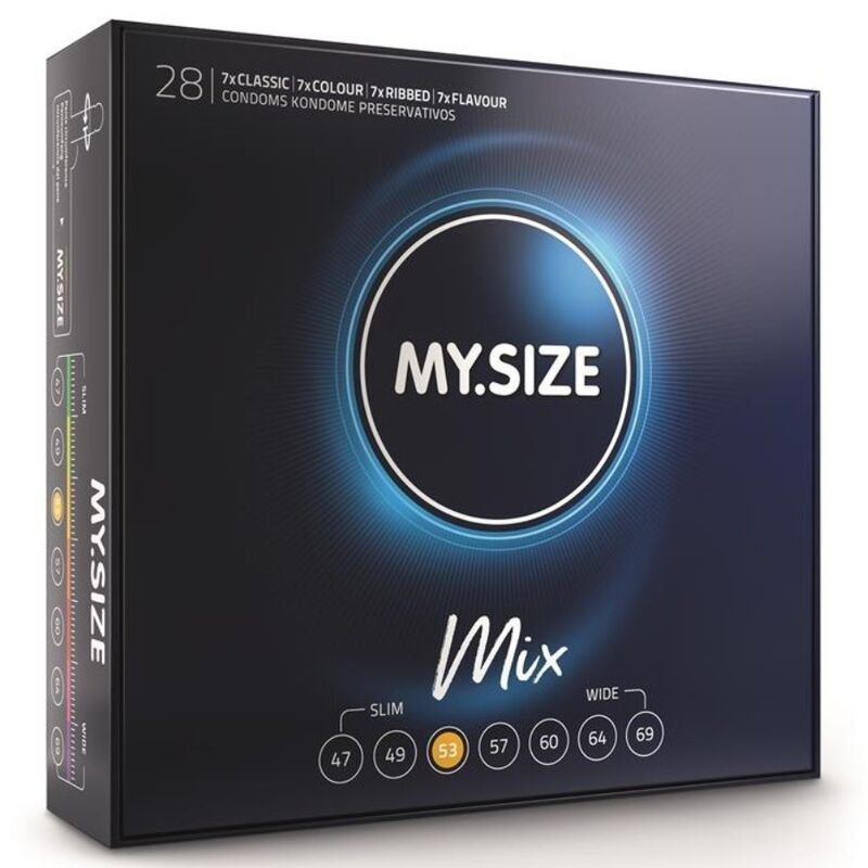 MY SIZE - MIX CONDOMS 53 MM 28 UNITS MY SIZE MIX - 1