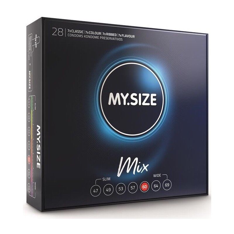 MY SIZE - MIX CONDOMS 60 MM 28 UNITS MY SIZE MIX - 1