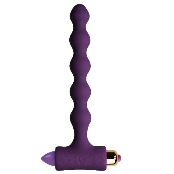 ROCKS-OFF - ANAL PLUG WITH VIBRATION AND RIVERLES PETITE SENSATIONS PEARLS ROCKS-OFF - 1