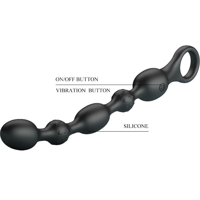 PRETTY LOVE - VAN ANAL BALLS 10 VIBRATIONS RECHARGEABLE SILICONE BAILE ANAL - 7