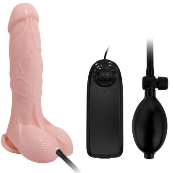 BAILE - REALISTIC VIBRATING AND INFLATABLE DILDO 18.8 CM