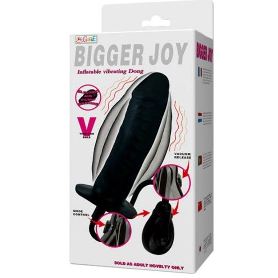 BAILE - BIGGER JOY INFLATABLE DILDO WITH VIBRATION 16 CM BAILE STIMULATING - 3