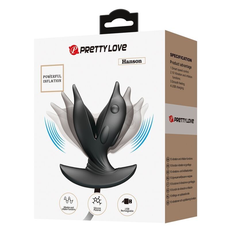 PRETTY LOVE - INFLATABLE & RECHARGEABLE DELFIN ANAL PLUG PRETTY LOVE BOTTOM - 10
