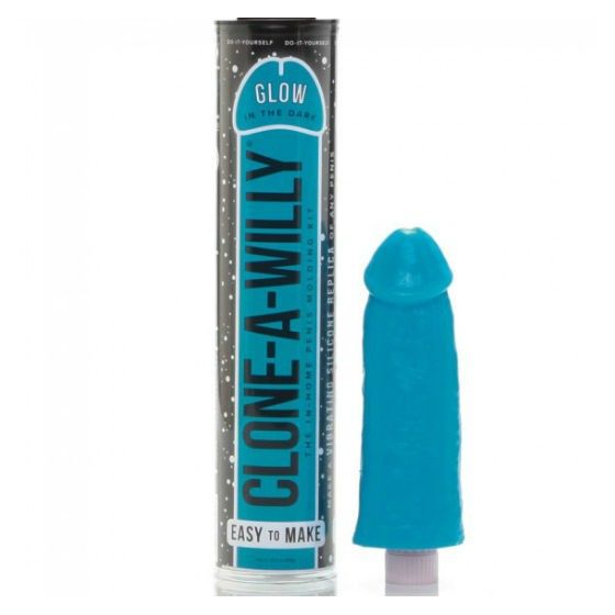 CLONE A WILLY - LUMINESCENT BLUE PENIS CLONER WITH VIBRATOR CLONA-WILLY - 3