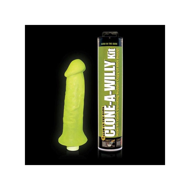 CLONE A WILLY - LUMINESCENT GREEN PENIS CLONER WITH VIBRATOR CLONA-WILLY - 3