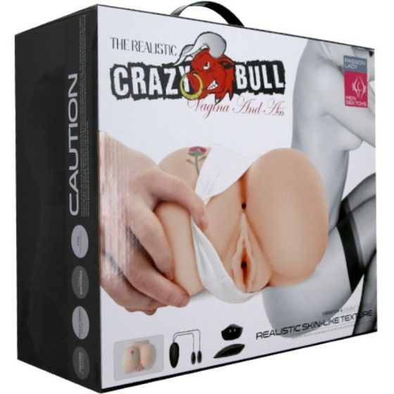 CRAZY BULL - VAGINA AND ANUS WITH REALISTIC TATTOO WITH VIBRATION CRAZY BULL - 11