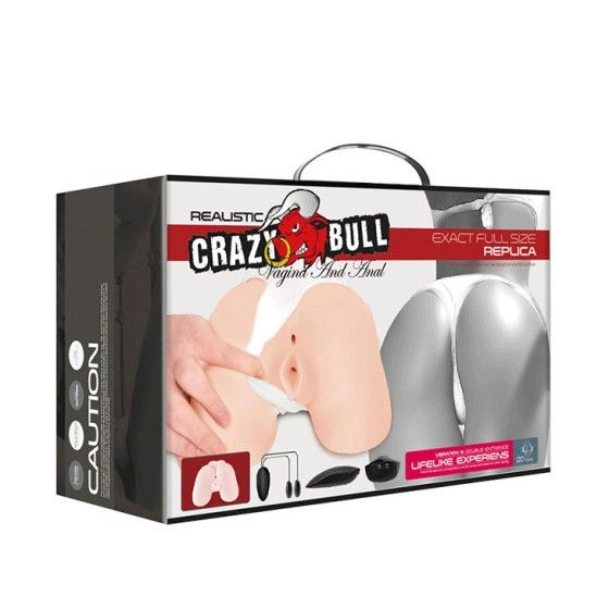 CRAZY BULL - REALISTIC VAGINA AND ANUS WITH VIBRATION POSITION 5 CRAZY BULL - 8