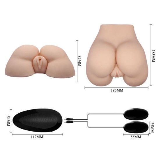 CRAZY BULL - REALISTIC VAGINA AND ANUS WITH VIBRATION POSITION 5 CRAZY BULL - 15