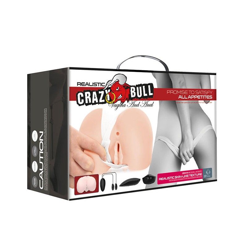 CRAZY BULL - REALISTIC VAGINA AND ANUS WITH VIBRATION POSITION 8 CRAZY BULL - 11