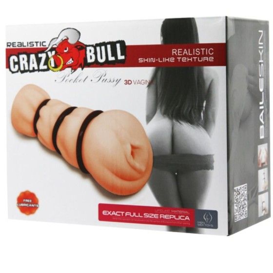 CRAZY BULL - VAGINA MASTURBATOR WITH RINGS CRAZY BULL - 7