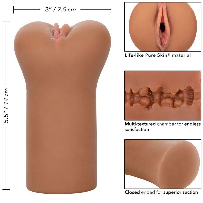 CALIFORNIA EXOTICS - BOUNDLESS VULVA STROKER CARAMEL SKIN CALIFORNIA EXOTICS - 6