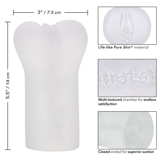 CALIFORNIA EXOTICS - BOUNDLESS VULVA STROKER TRANSPARENT CALIFORNIA EXOTICS - 4