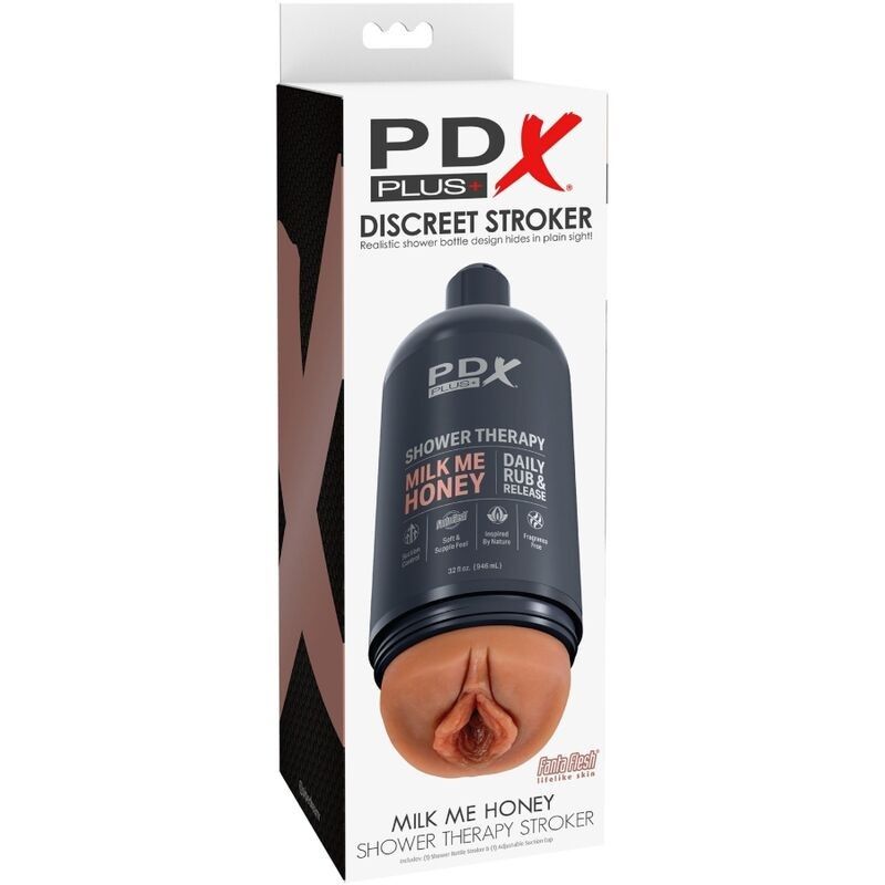 PDX PLUS - STROKER MASTURBATOR DISCRETE BOTTLE DESIGN MILK ME HONEY CANDY SHAMPOO PDX PLUS+ - 6