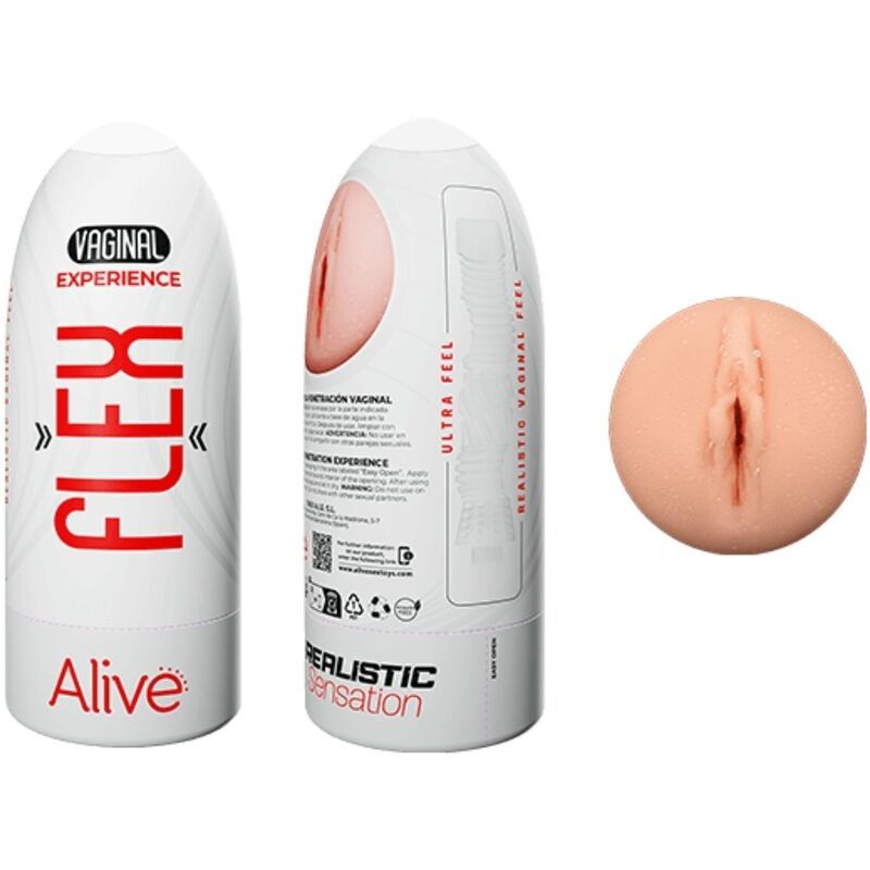 ALIVE - FLEX MALE MASTURBADOR VAGINAL SIZE M ALIVE - 2