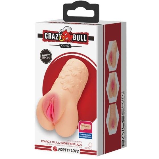 CRAZY BULL - SCARLET VAGINA-SHAPED MASTUBADOR CRAZY BULL - 8