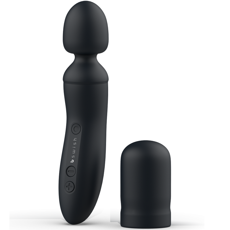 B SWISH - BTHRILLED VIBRATOR WAND PREMIUM BLACK B SWISH - 1