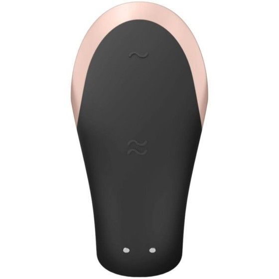 SATISFYER - DOUBLE LOVE LUXURY PARTNER VIBRATOR BLACK SATISFYER CONNECT - 3