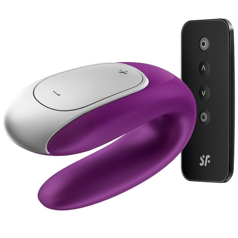 SATISFYER - DOUBLE FUN PARTNER VIBRATOR PURPLE SATISFYER CONNECT - 2