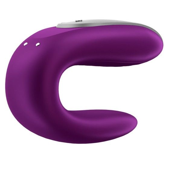 SATISFYER - DOUBLE FUN PARTNER VIBRATOR PURPLE SATISFYER CONNECT - 10