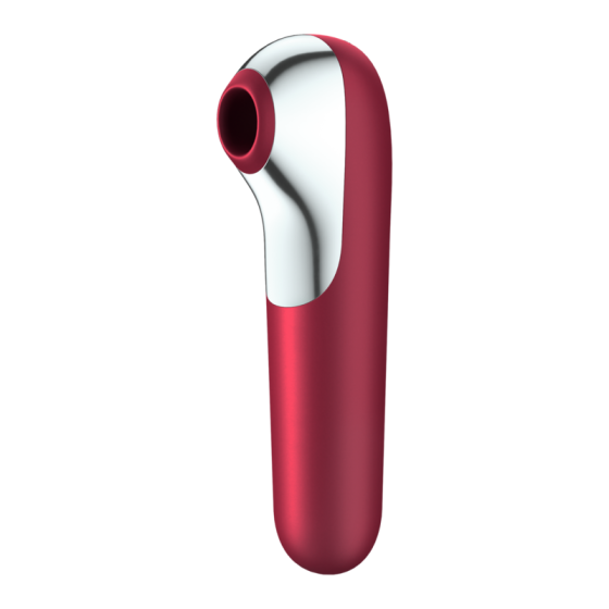 SATISFYER - DUAL LOVE VIBRATOR AND SUCTIONER WITH PULSED AIR RED SATISFYER CONNECT - 5