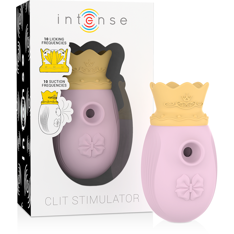INTENSE - CLIT STIMULATOR 10 LICKING AND SUCTION FREQUENCIES - PINK INTENSE COUPLES TOYS - 2