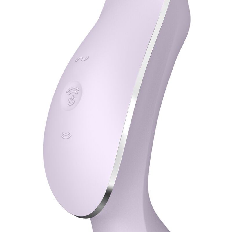 SATISFYER - CURVY TRINITY 2 AIR PULSE VIBRATOR PURPLE  - 3