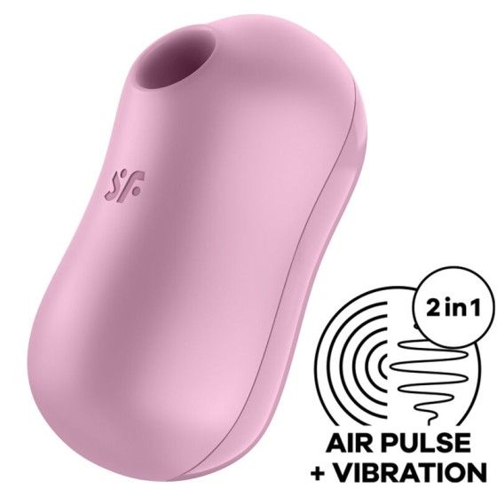 SATISFYER - COTTON CANDY AIR PULSE STIMULATOR & VIBRATOR LILAC SATISFYER AIR PULSE - 1