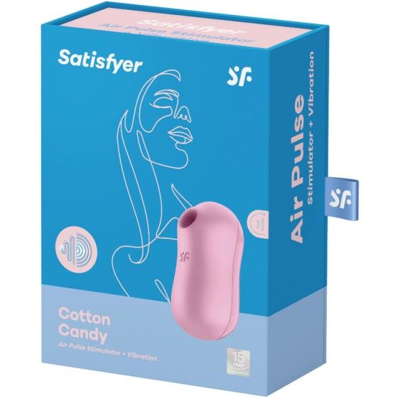 SATISFYER - COTTON CANDY AIR PULSE STIMULATOR & VIBRATOR LILAC SATISFYER AIR PULSE - 3