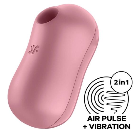 SATISFYER - COTTON CANDY AIR PULSE STIMULATOR & VIBRATOR PINK SATISFYER AIR PULSE - 1