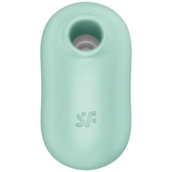 SATISFYER - PRO TO GO 2 DOUBLE AIR PULSE STIMULATOR & VIBRATOR GREEN SATISFYER AIR PULSE - 2