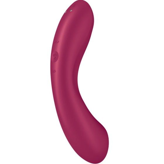 SATISFYER - CURVE TRINITY 1 AIR PULSE VIBRATION RED SATISFYER AIR PULSE - 5