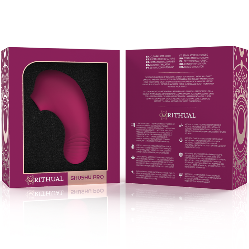 RITHUAL - SHUSHU PRO POCKET CLITORIS STIMULATOR 2 POWERFUL ORCHID MOTORS RITHUAL - 8