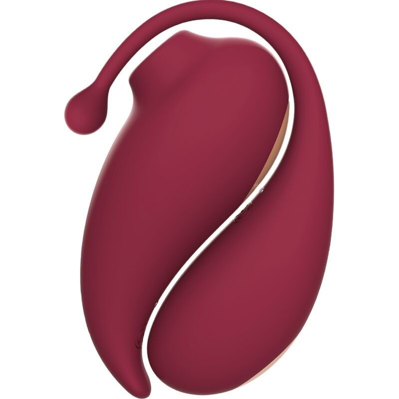 ADRIEN LASTIC - INSPIRATION CLITORIS SUCKER + VIBRATING EGG RED - FREE APP ADRIEN LASTIC - 2