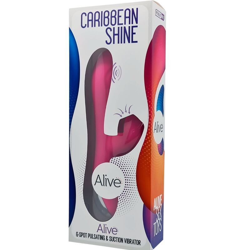 ALIVE - CARIBBEAN SHINE VIBRATOR & SUCKER FUCHSIA ALIVE - 5