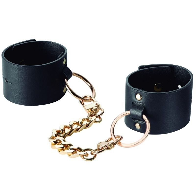 BIJOUX INDISCRETS MAZE WIDE CUFFS BLACK BIJOUX MAZE - 1