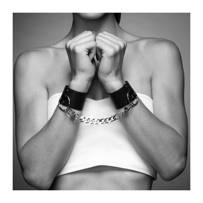 BIJOUX INDISCRETS MAZE WIDE CUFFS BLACK BIJOUX MAZE - 2