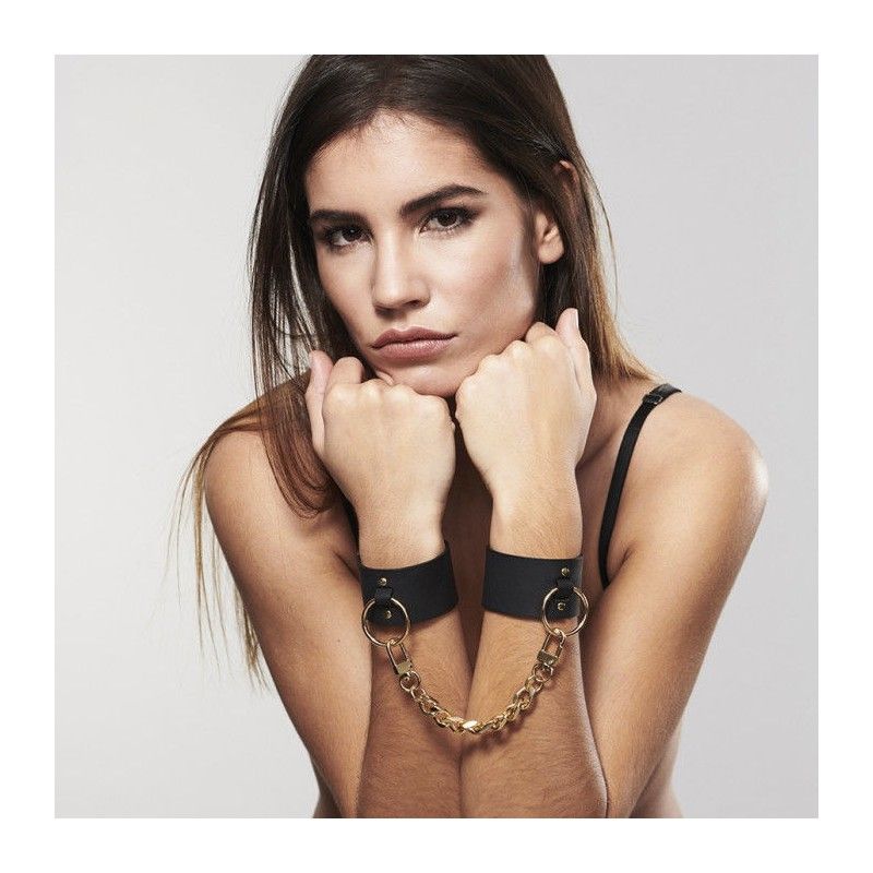 BIJOUX INDISCRETS MAZE WIDE CUFFS BLACK BIJOUX MAZE - 3