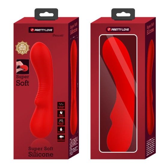 PRETTY LOVE - PRESCOTT RECHARGEABLE VIBRATOR RED PRETTY LOVE SMART - 9