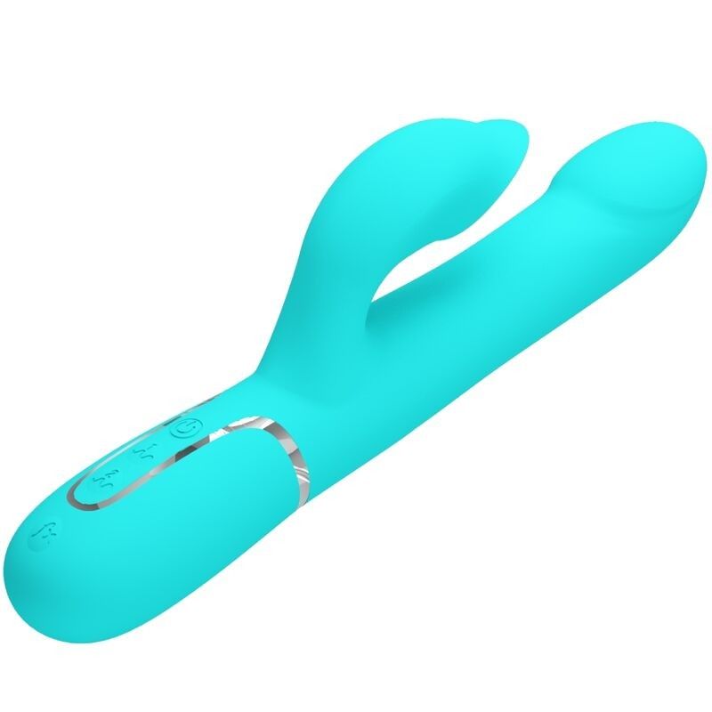 PRETTY LOVE - RABBIT VIBRATOR PEARLS AQUA GREEN PRETTY LOVE FLIRTATION - 3