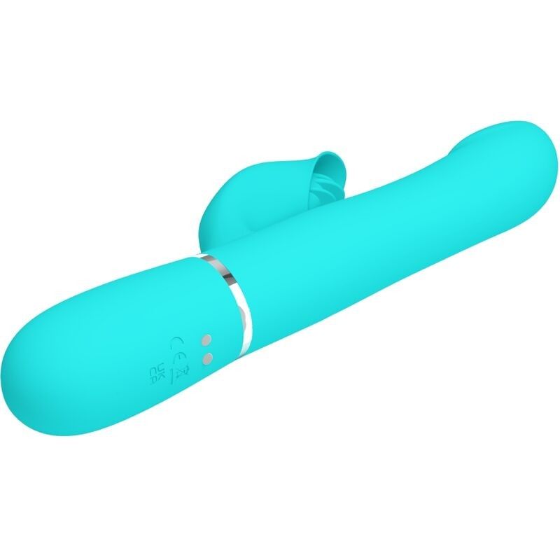 PRETTY LOVE - RABBIT VIBRATOR PEARLS AQUA GREEN PRETTY LOVE FLIRTATION - 5