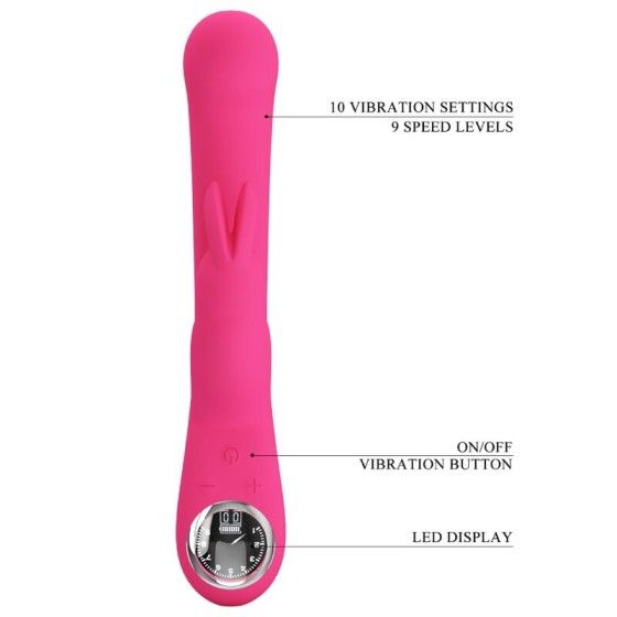 PRETTY LOVE - LAMAR RABBIT VIBRATOR & PINK G-SPOT PRETTY LOVE LED - 9