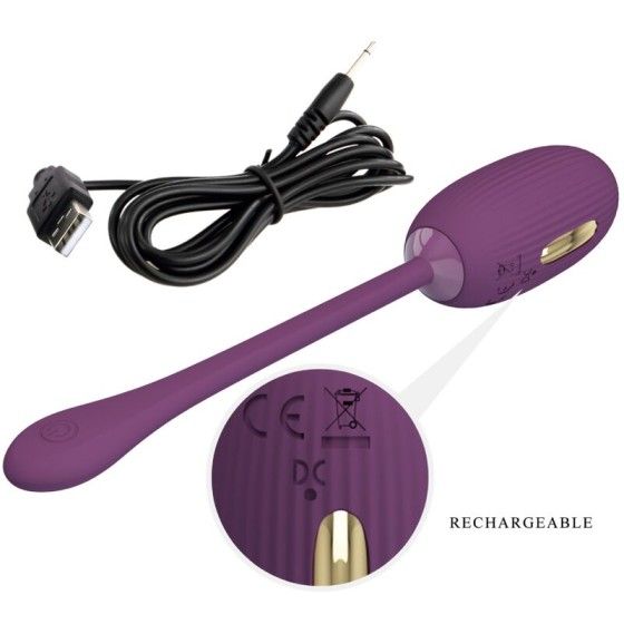 PRETTY LOVE - DOREEN PURPLE RECHARGEABLE VIBRATING EGG PRETTY LOVE SMART - 6