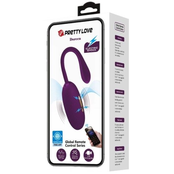 PRETTY LOVE - DOREEN PURPLE RECHARGEABLE VIBRATING EGG PRETTY LOVE SMART - 7