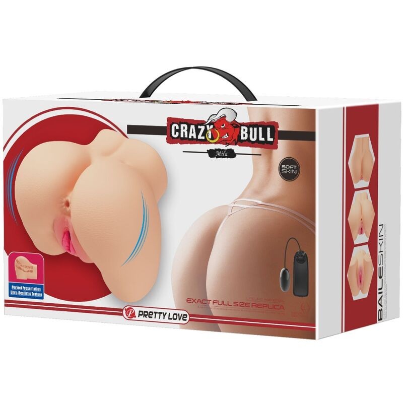 CRAZY BULL - REALISTIC VAGINA AND ANUS MILA VIBRATOR CRAZY BULL - 9