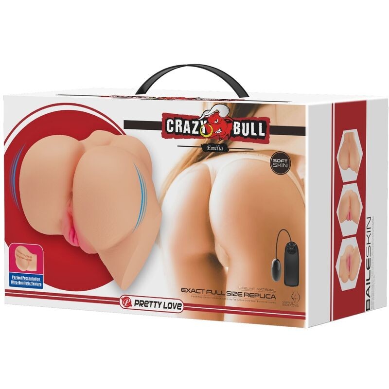 CRAZY BULL - REALISTIC VAGINA AND ANUS EMILIA VIBRATOR CRAZY BULL - 9