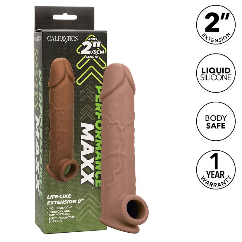 CALIFORNIA EXOTICS - PERFORMANCE MAXX LIFE-LIKE EXTENSION 8 BROWN SKIN CALIFORNIA EXOTICS - 2