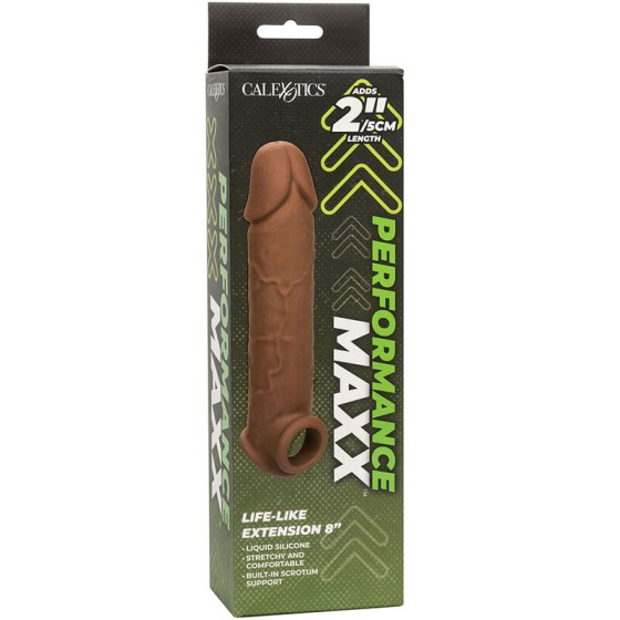 CALIFORNIA EXOTICS - PERFORMANCE MAXX LIFE-LIKE EXTENSION 8 BROWN SKIN CALIFORNIA EXOTICS - 12