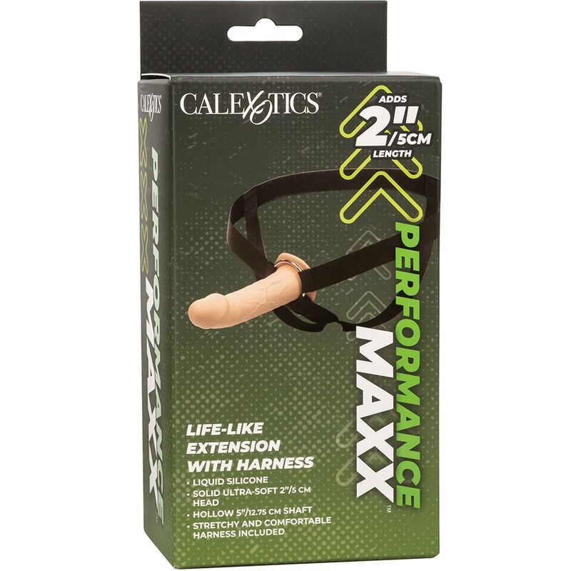 CALIFORNIA EXOTICS - PERFORMANCE MAXX LIFE-LIKE EXTENSION WITH HARNESS LIGHT SKIN CALIFORNIA EXOTICS - 16