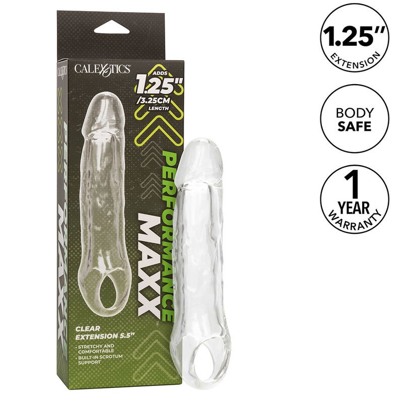 CALIFORNIA EXOTICS - PERFORMANCE MAXX CLEAR EXTENSION 5,5 TRANSPARENT CALIFORNIA EXOTICS - 2