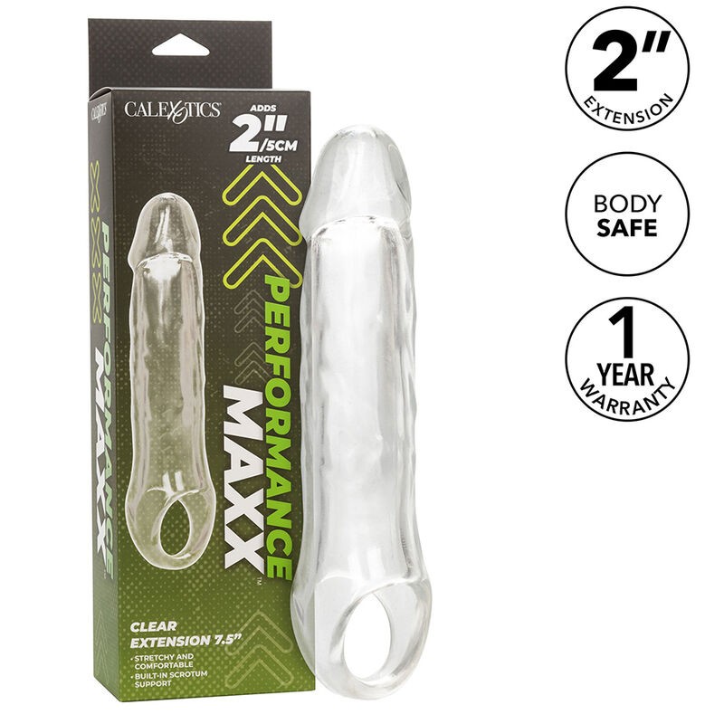 CALIFORNIA EXOTICS - PERFORMANCE MAXX CLEAR EXTENSION 7,5 TRANSPARENT CALIFORNIA EXOTICS - 2